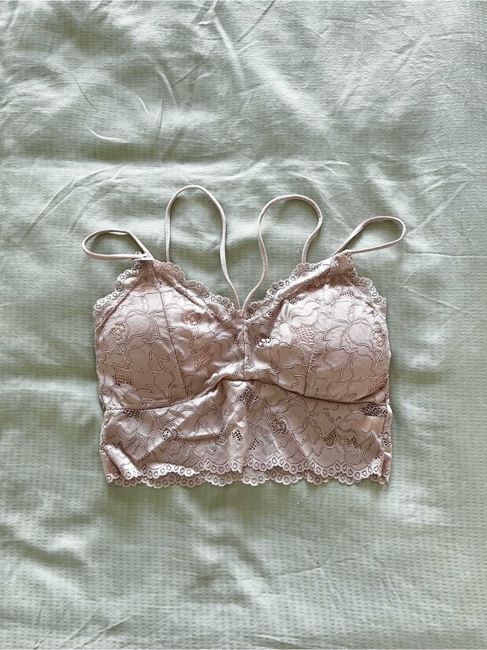 Lace Bralette Camisole in Light Blush